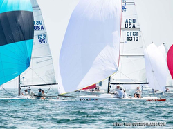 J/70s sailing off Marblehead, MA