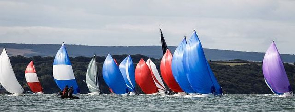 J/70s sailing on Solent, U.K.