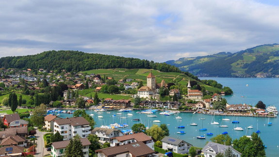 Speiz, Switzerland on Lake Thun